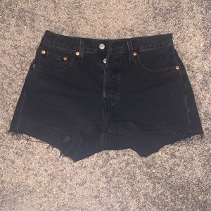 Levi’s 501’s size 27w; worn black color